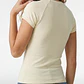 Polera Abertura Costado Mujer Beige - Miniatura 3
