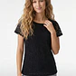 Polera Encaje Mujer Negro - Miniatura 1