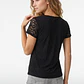 Polera Encaje Mujer Negro - Miniatura 3