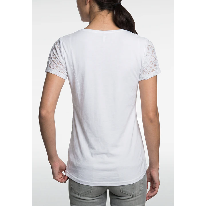Polera Encaje Mujer Crudo 3