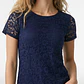 Polera Encaje Mujer Azul - Miniatura 2