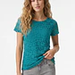 Polera Encaje Mujer Turquesa - Miniatura 1