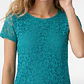 Polera Encaje Mujer Turquesa - Miniatura 2