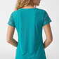Polera Encaje Mujer Turquesa - Miniatura 3