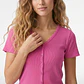 Polera Botones Mujer Fucsia - Miniatura 2