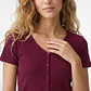 Polera Botones Mujer Burdeo - Miniatura 2