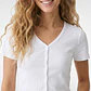 Polera Botones Mujer Blanco - Miniatura 2
