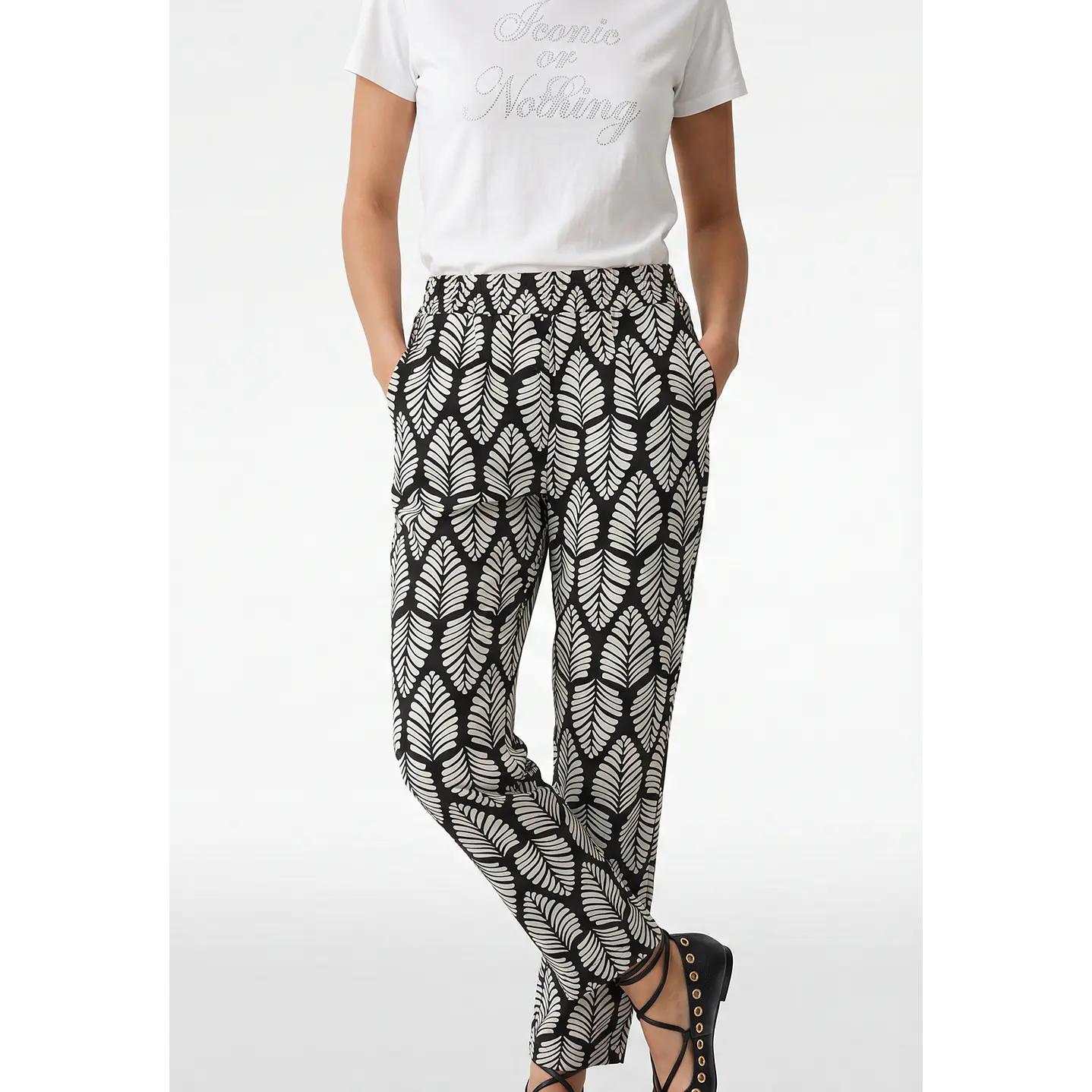 Pantalón Bamboo Mujer Negro 1