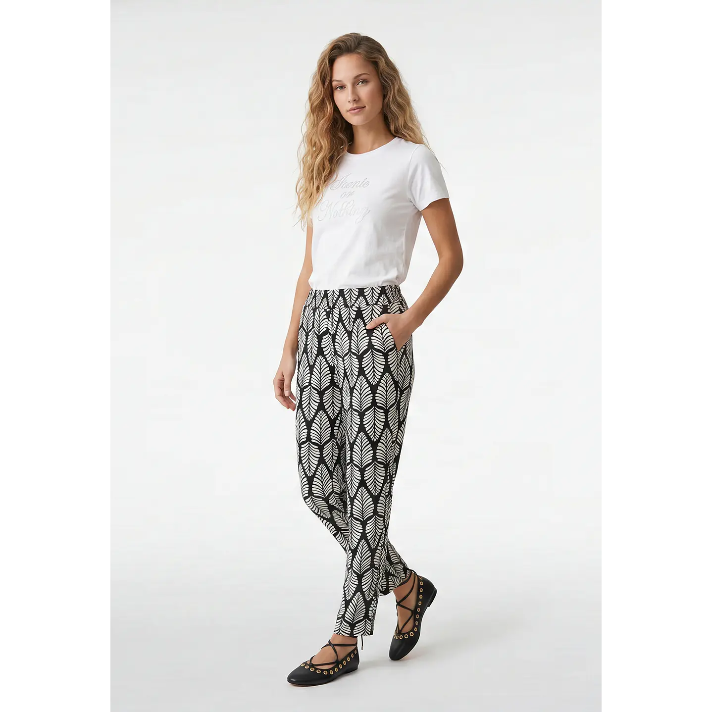 Pantalón Bamboo Mujer Negro 2
