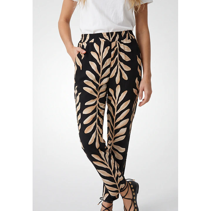 Pantalón Bamboo Mujer Negro 1