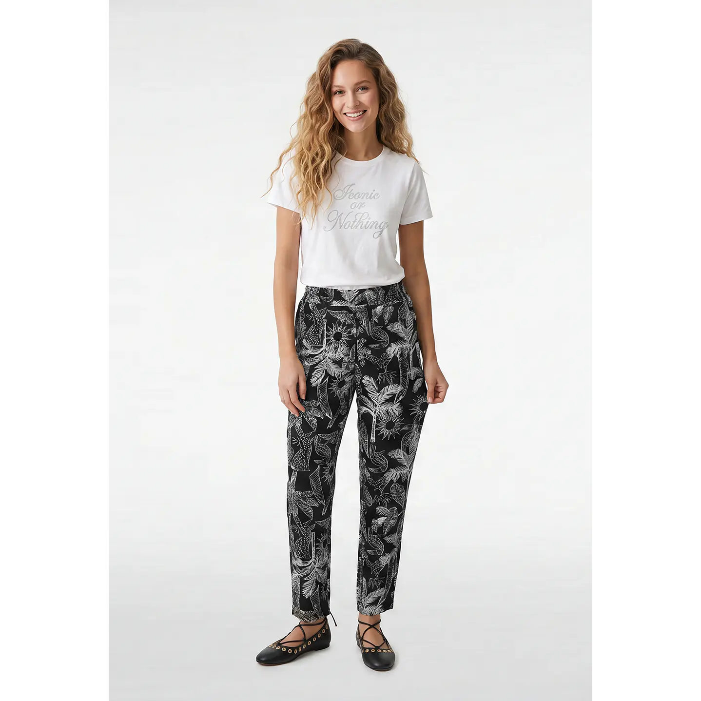 Pantalón Bamboo Mujer Negro 1