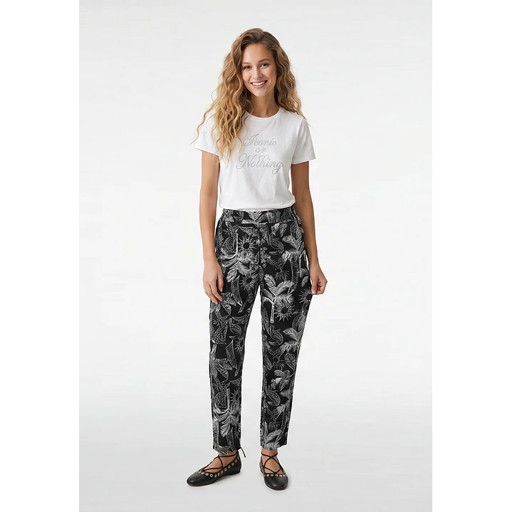 Pantalón Bamboo Mujer Negro 1