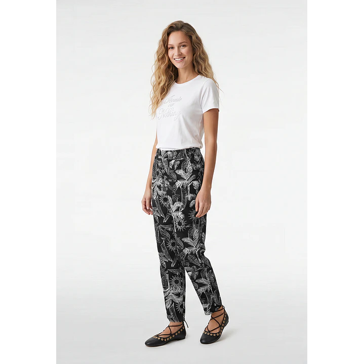 Pantalón Bamboo Mujer Negro 4