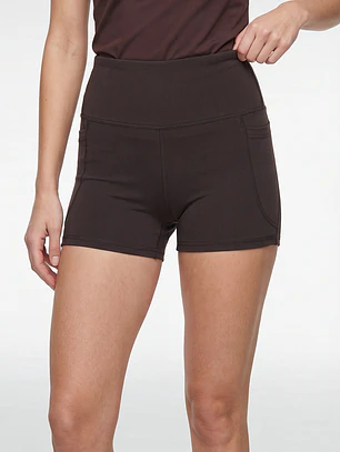 Calza Corta Active Mujer Café