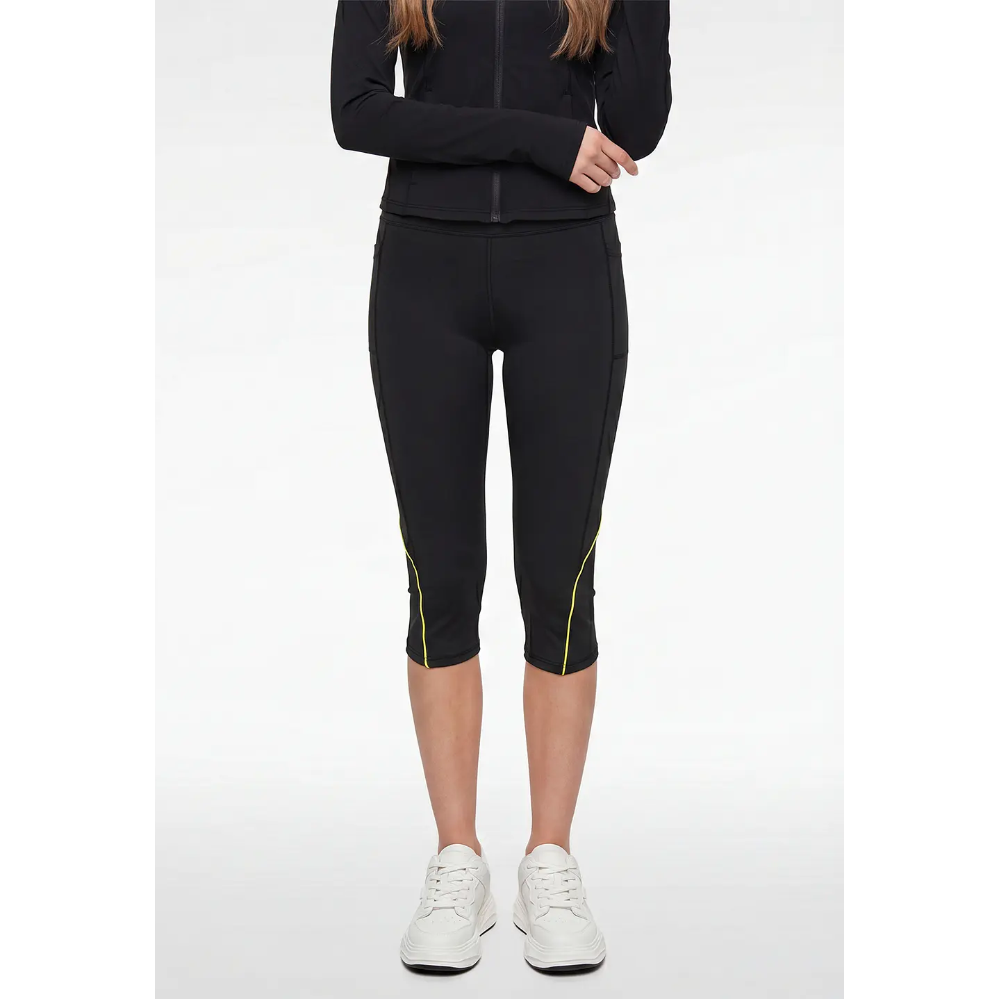 Calza Capri Mujer Negro 1
