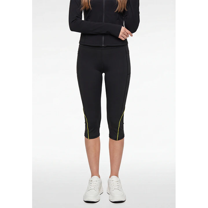 Calza Capri Mujer Negro 1