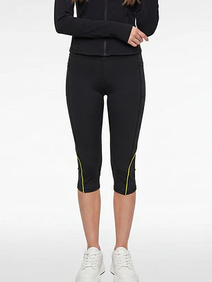 Calza Capri Mujer Negro