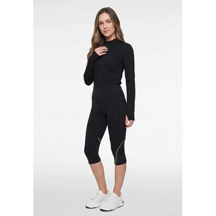 Calza Capri Mujer Negro 3
