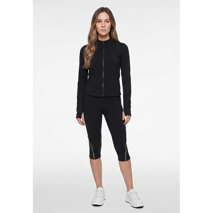 Calza Capri Mujer Negro 4