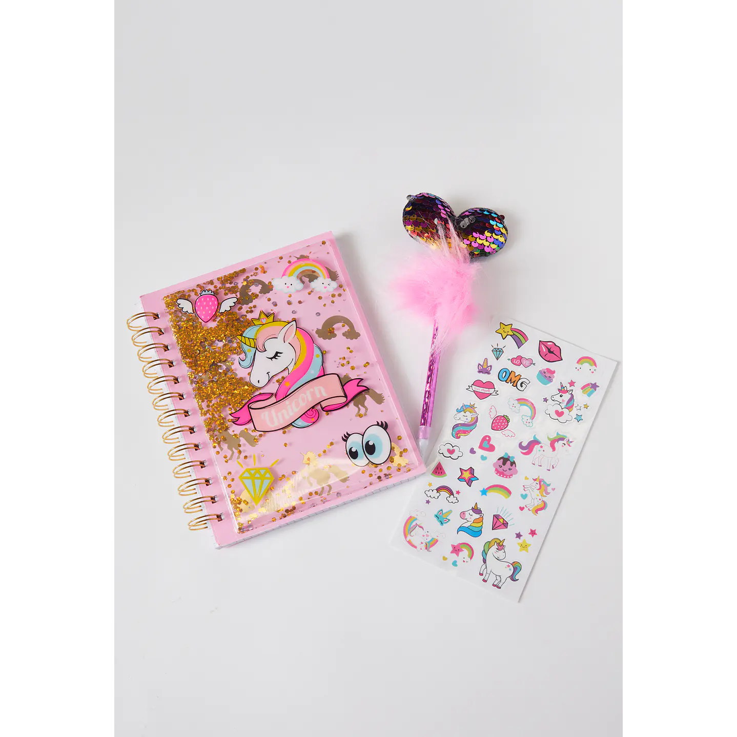 Set de Diario con Lentejuelas y Lápiz Mágico Familyshop 1