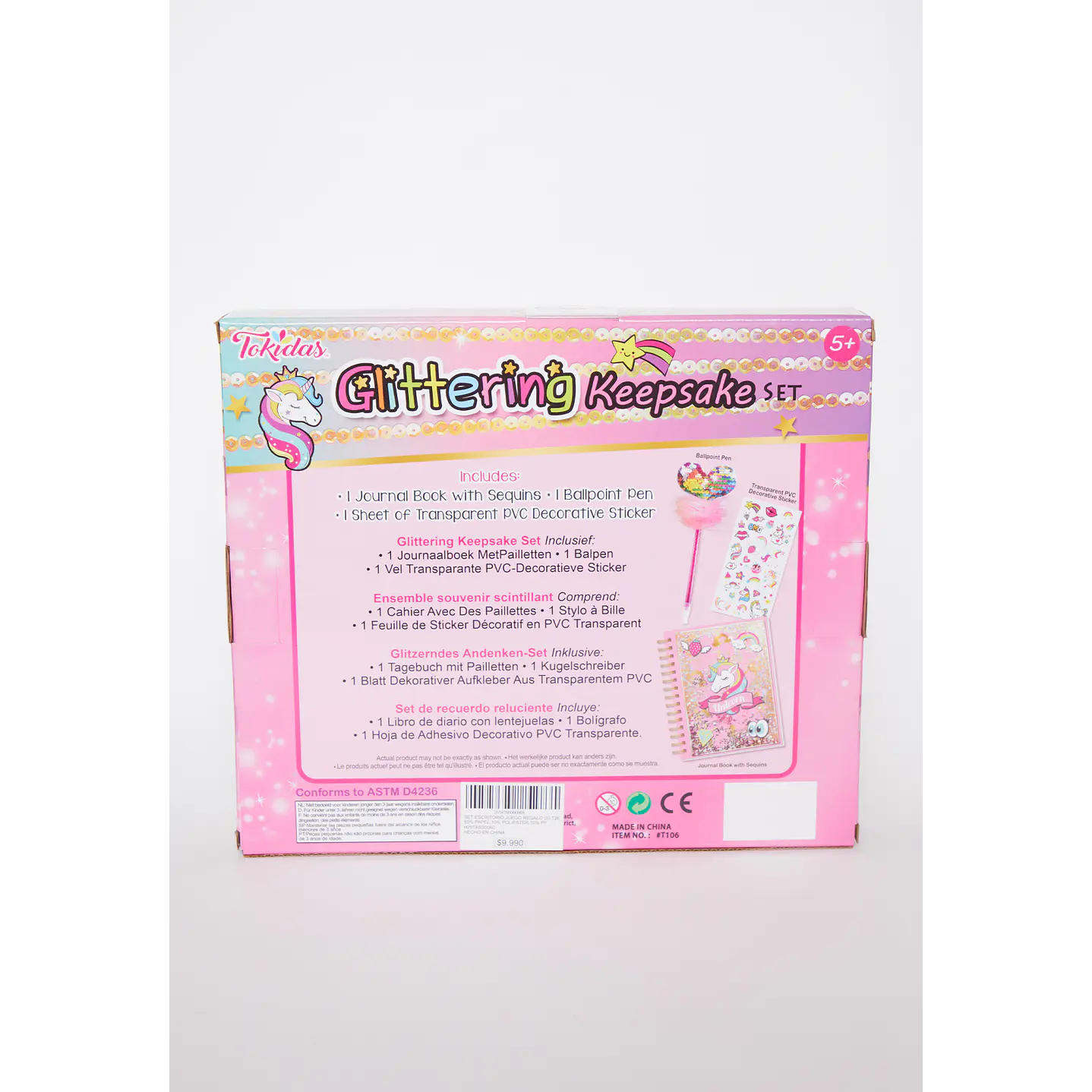 Set de Diario con Lentejuelas y Lápiz Mágico Familyshop 3