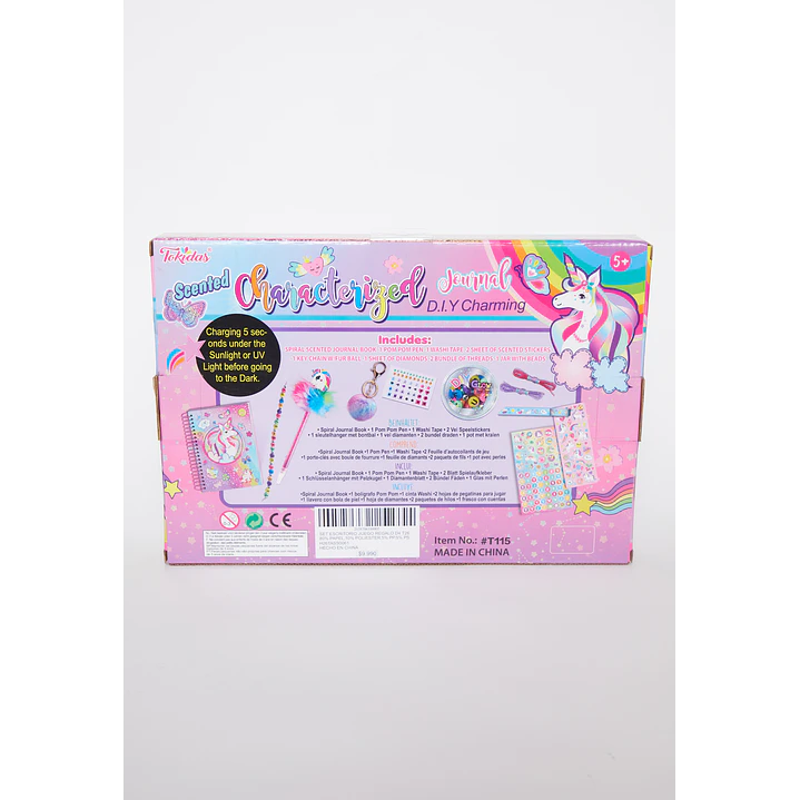 Set de Diario Glow Unicornio Familyshop 3