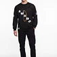 Polera Deportiva Hombre Manga Larga Negro - Miniatura 2