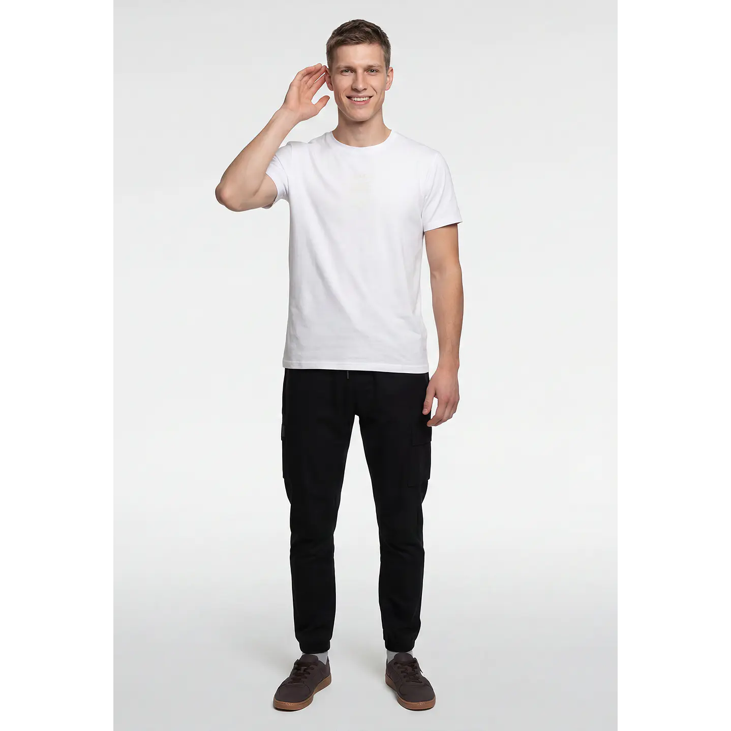Pantalón Cargo Hombre Negro 2