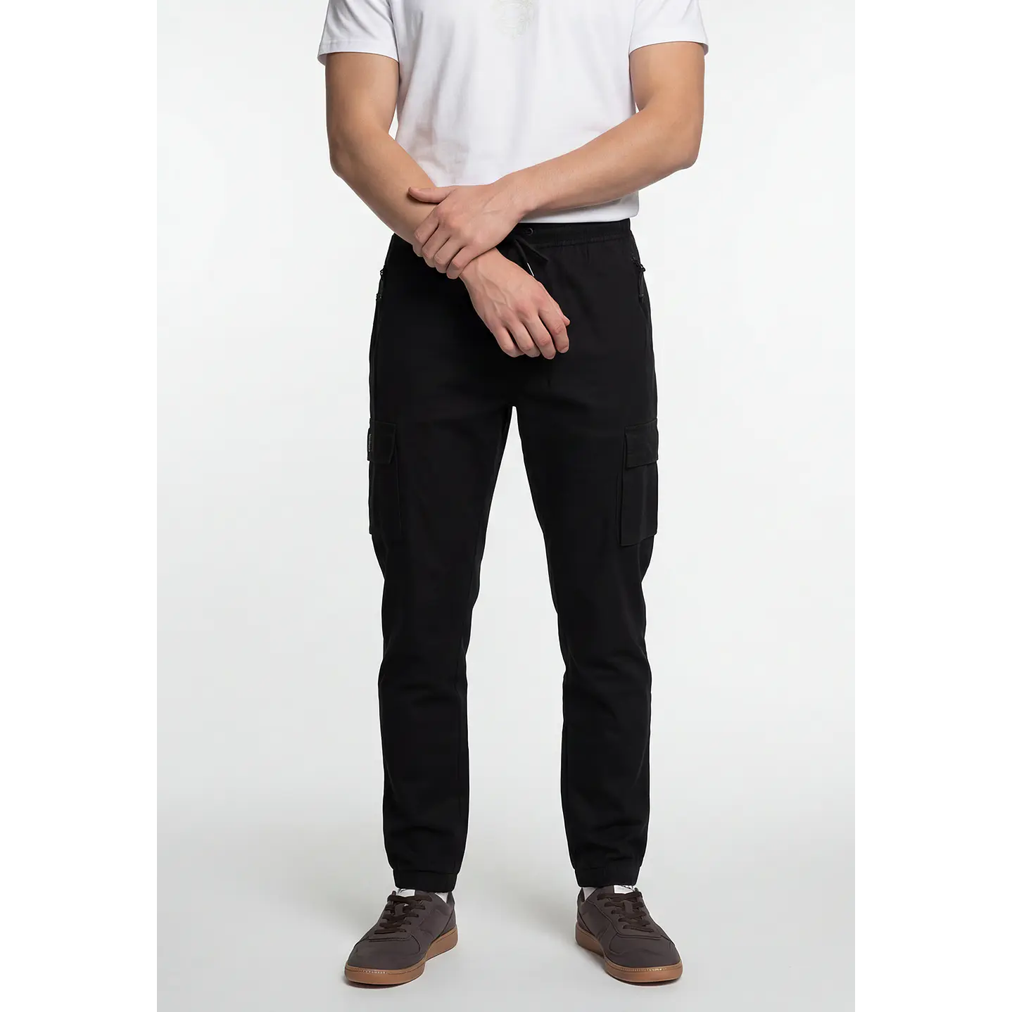Pantalón Cargo Hombre Negro 1