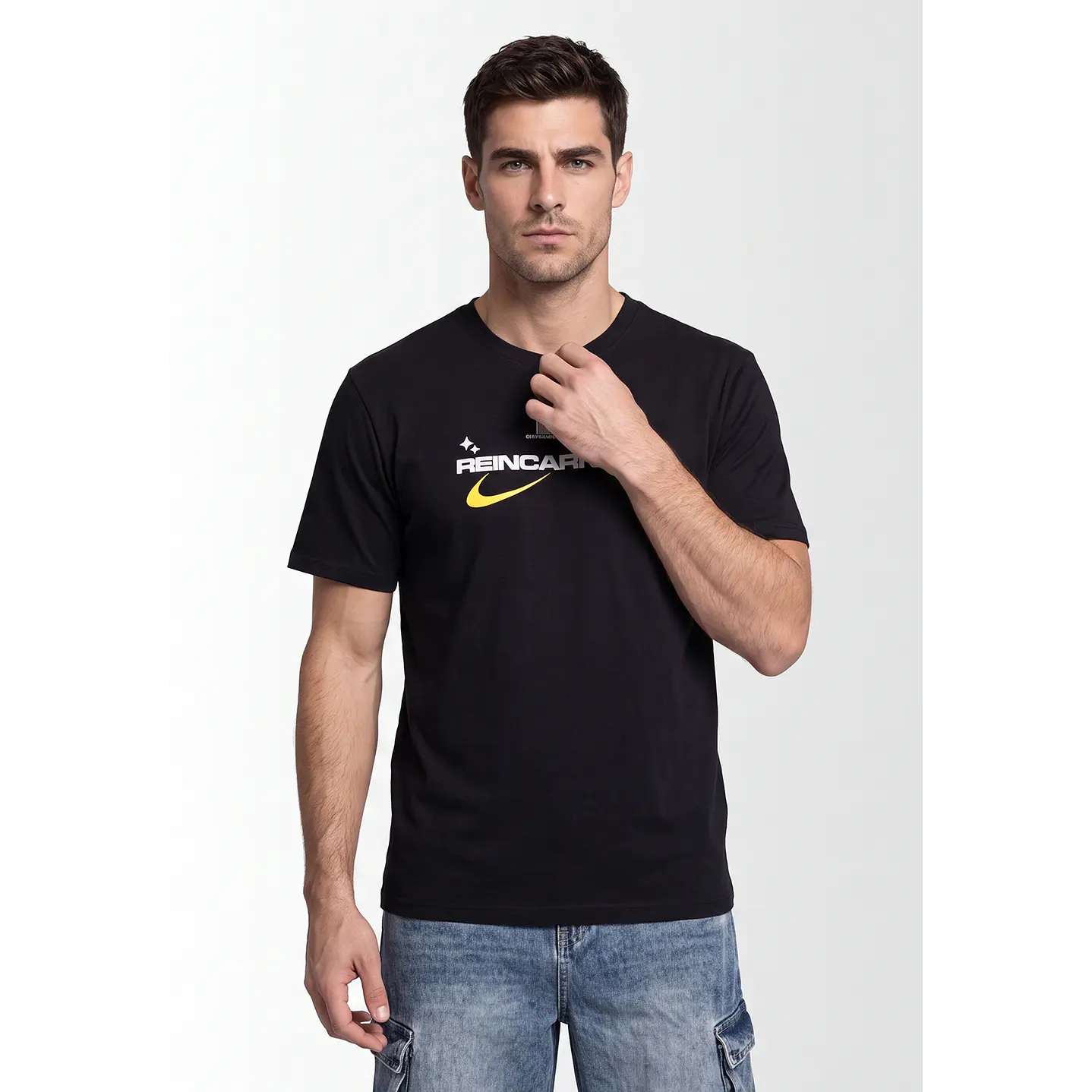 Polera Future Relaxed Hombre Negro 1