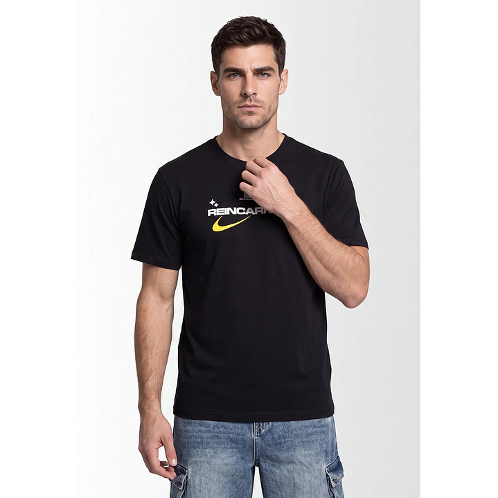 Polera Future Relaxed Hombre Negro 1