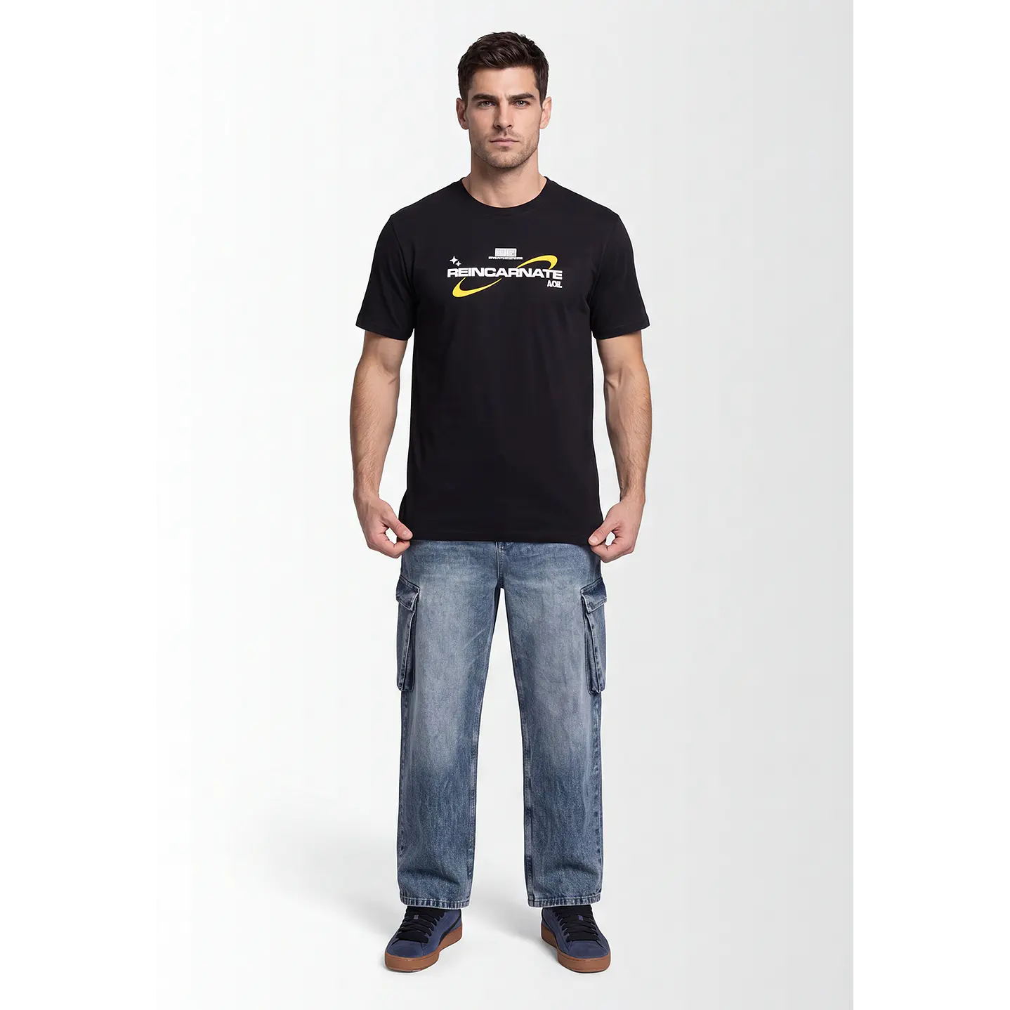 Polera Future Relaxed Hombre Negro 3
