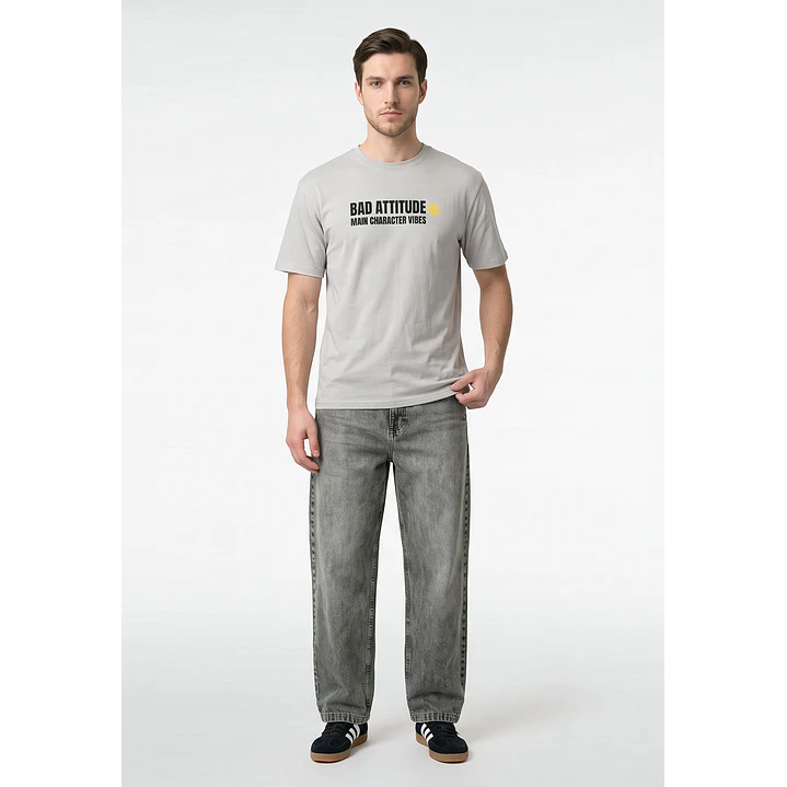 Polera Future Relaxed Hombre Gris 3