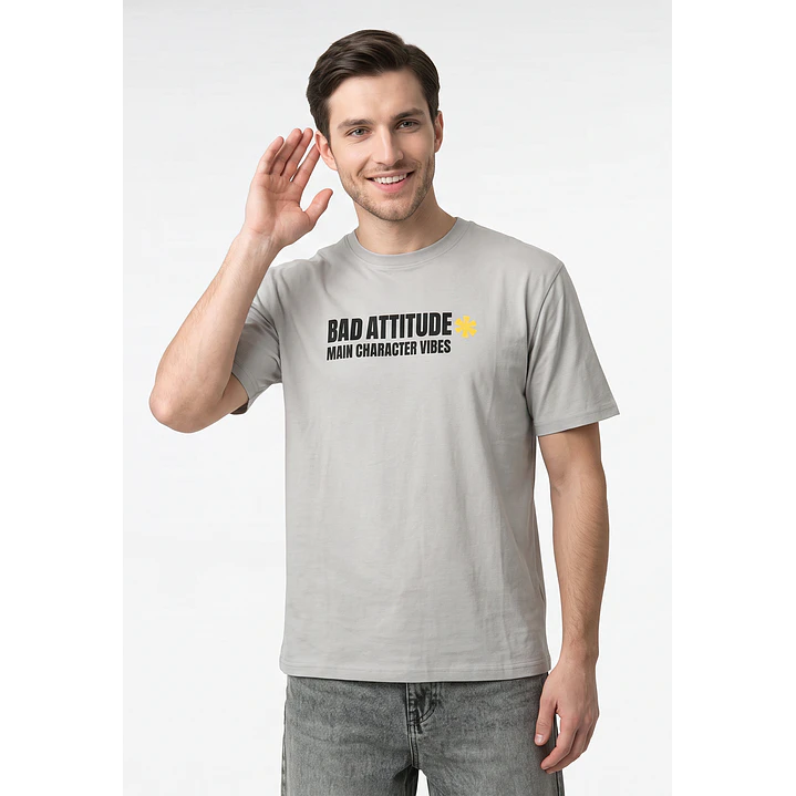Polera Future Relaxed Hombre Gris 1