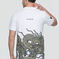 Polera Dragones Relaxed Hombre Blanco - Miniatura 2