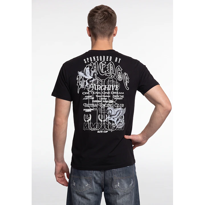 Polera Letras Hombre Negro 2