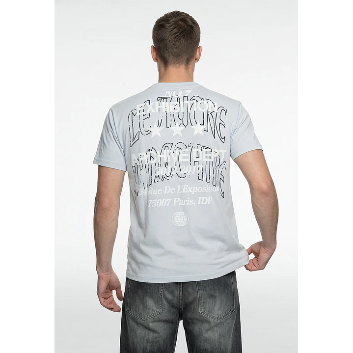 Polera Letras Hombre Gris 2