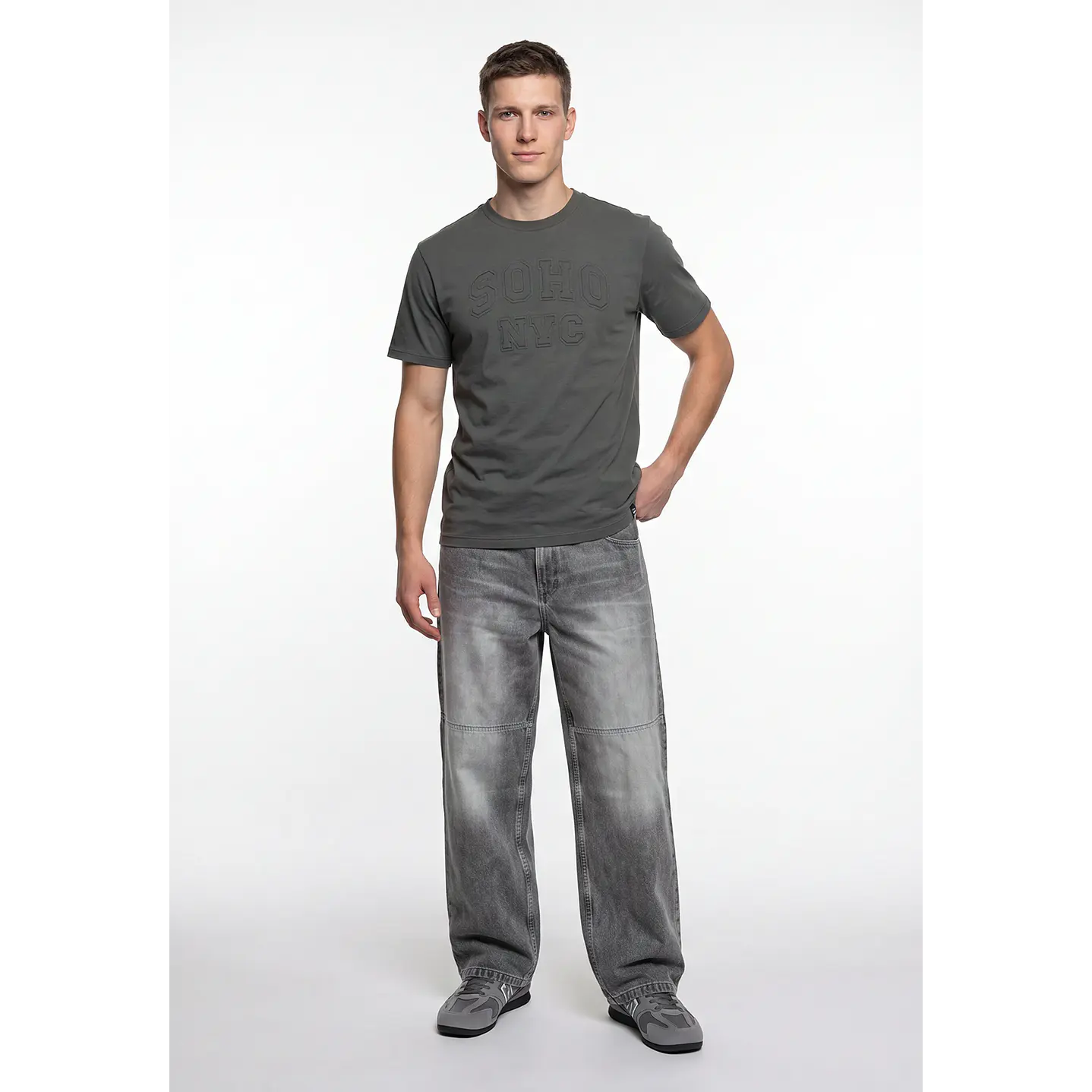 Polera Casual Hombre Verde 3