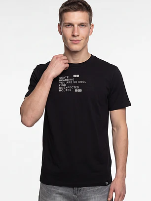 Polera Casual Hombre Negro