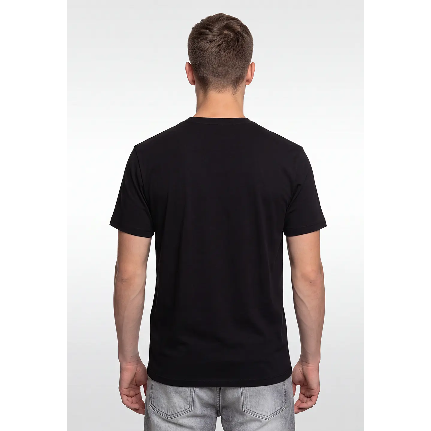 Polera Casual Hombre Negro 3