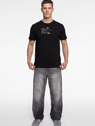 Polera Casual Hombre Negro