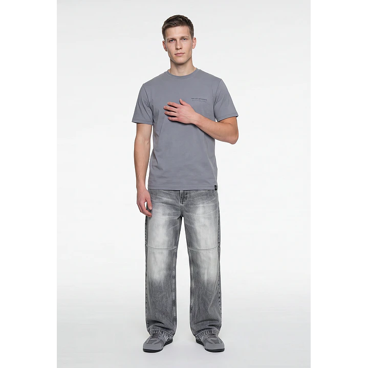 Polera Casual Hombre Gris 3