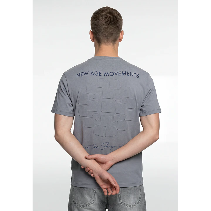 Polera Casual Hombre Gris 2