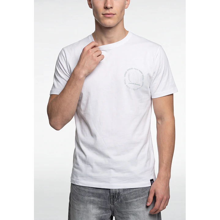 Polera Casual Hombre Blanco 4