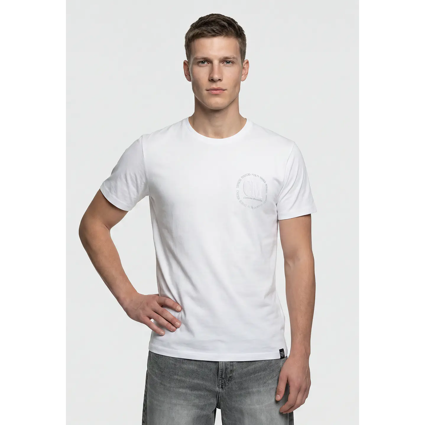 Polera Casual Hombre Blanco 1