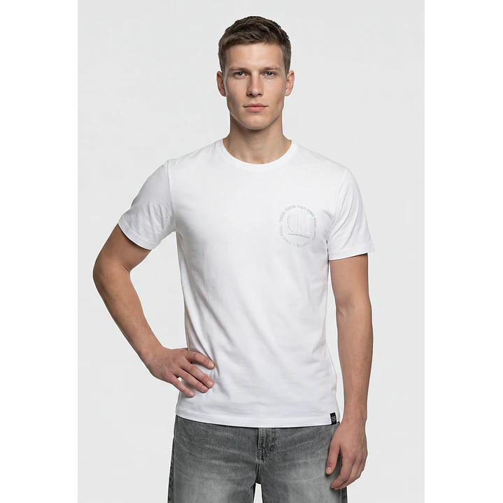 Polera Casual Hombre Blanco 1