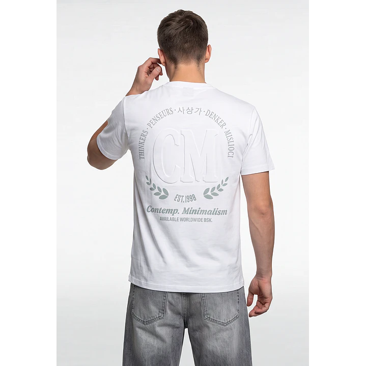 Polera Casual Hombre Blanco 2