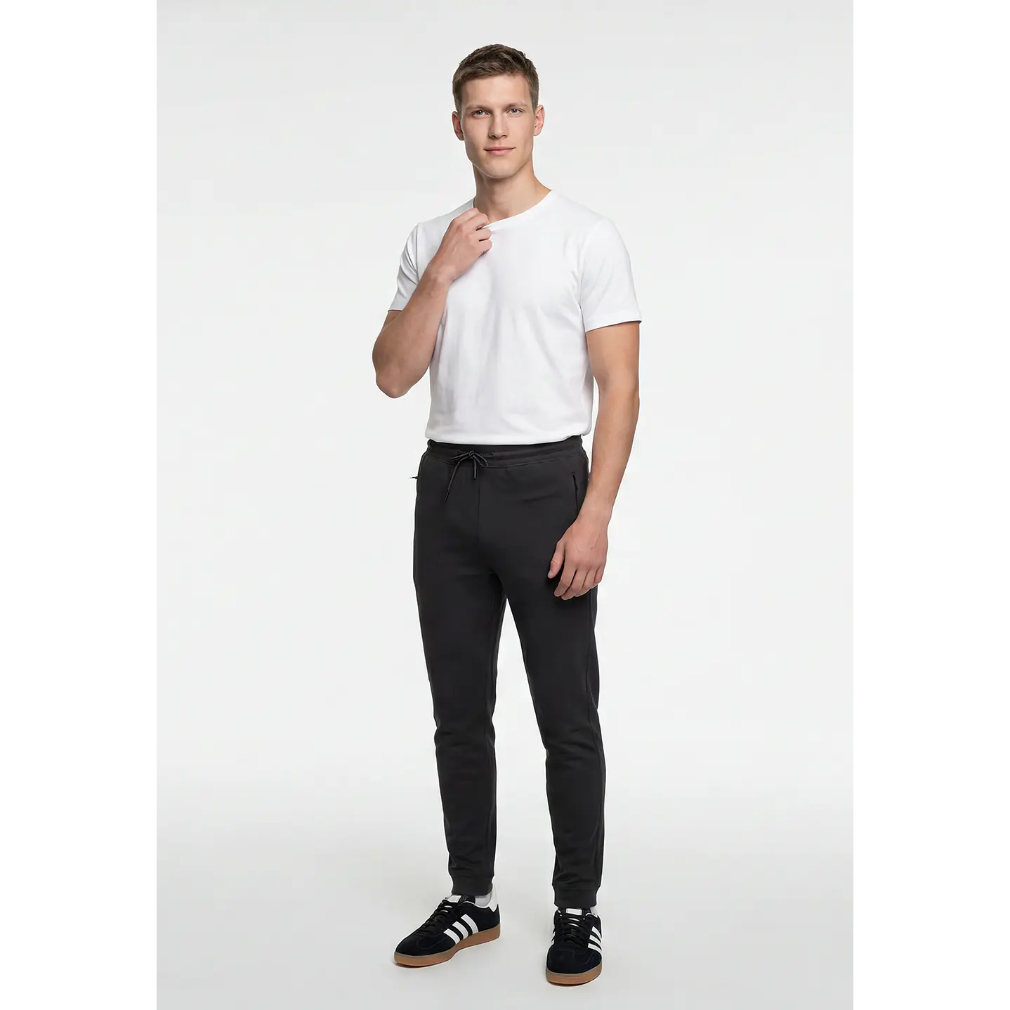 Buzo Hilos Hombre Gris 4