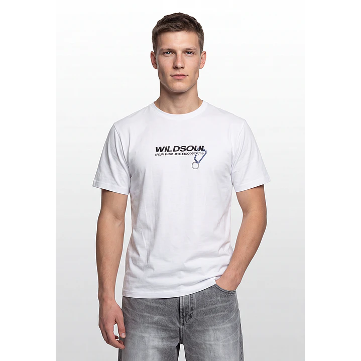 Polera Llavero Hombre Blanco 1