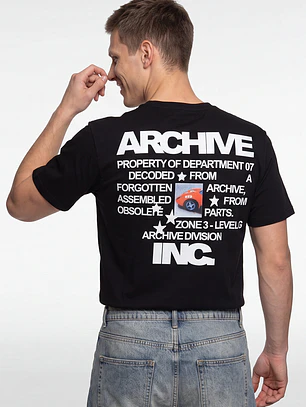 Polera Loft Archive Hombre Negro
